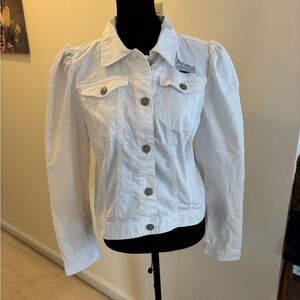 Elegant White Denim Jacket for Women